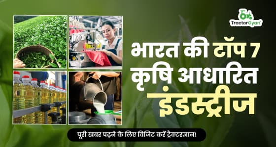 भारत में शीर्ष 7 कृषि आधारित उद्योग 2024 | ट्रैक्टरज्ञान image