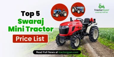 Top 5 Swaraj Mini Tractor Price List