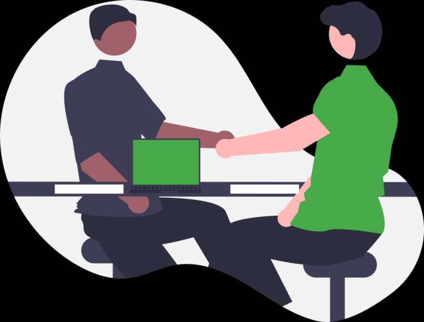 Business Partnership Illustration Business Partnership Illustration