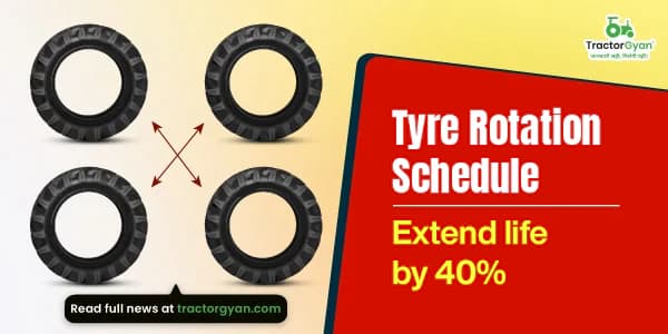 Tyre rotation schedule: Extend your tractor's tyre life by 40% image