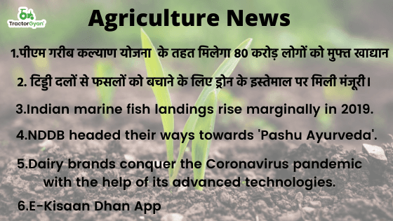 Agriculture News । आज की खेती की खबर 01/07/2020 image