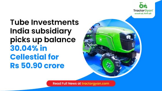 Tube Investments India subsidiary picks up balance 30.04% in Cellestial for Rs 50.90 crore image