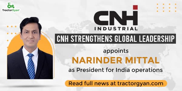 CNH strengthens global leadership, appoints Narinder Mittal as President for India operations CNH strengthens global leadership, appoints Narinder Mittal as President for India operations image
