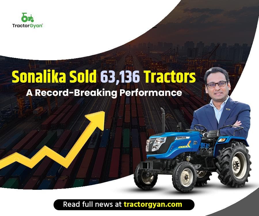 Sonalika Sold 63,136 Tractors, A Record-Breaking Performance (April to September 2024) Sonalika Sold 63,136 Tractors, A Record-Breaking Performance (April to September 2024) image