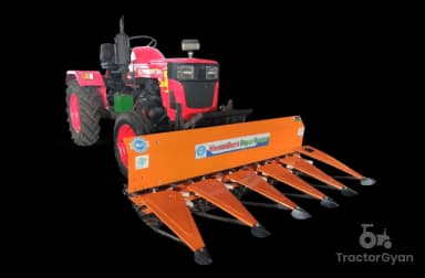 Vasundhara Krishi Yantra Conveyor Chain Reaper Tractor Mounted 5 Feet Vasundhara Krishi Yantra Conveyor Chain Reaper Tractor Mounted 5 Feet