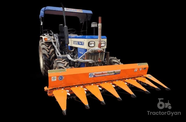 Vasundhara Krishi Yantra Conveyor Chain Reaper Tractor Mounted 7 Feet (1) Vasundhara Krishi Yantra Conveyor Chain Reaper Tractor Mounted 7 Feet (1)