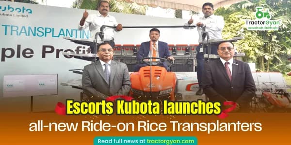 Escorts Kubota launches all-new Ride-on Rice Transplanters Escorts Kubota launches all-new Ride-on Rice Transplanters image