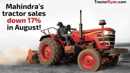 Mahindra's tractor sales down 17 percent at 14,817 units in August 2019 Mahindra's tractor sales down 17 percent at 14,817 units in August 2019 image